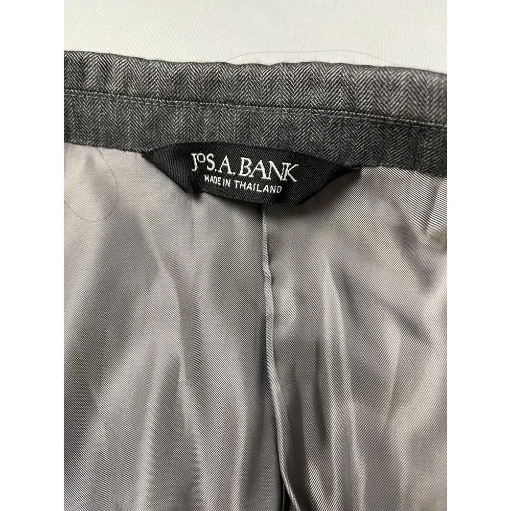 Jos‎ A Bank Mens Suit 43 Gray Wool Signature Collection Blazer Pants 38 Wedding